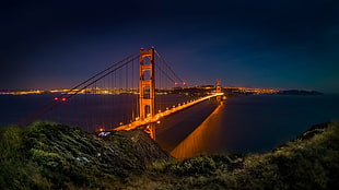 suspension bridge, landscape, Golden Gate Bridge, bridge, architecture HD wallpaper