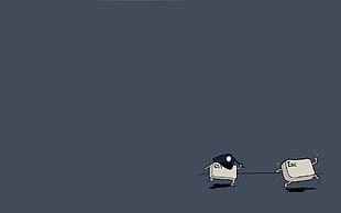 Control and Escape keyboard button illustration