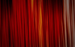 red curtain, abstract