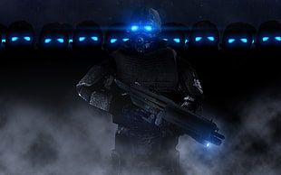 person holding rifle digital wallpaper, Half-Life 2, Combine