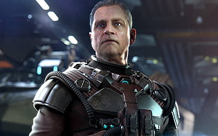 man wearing brown and black armor digital wallpaper\, Mark Hamill, Star Citizen, video games