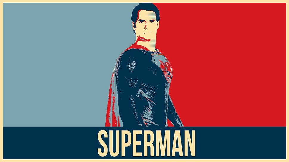 Superman illustration, Superman, DC Comics, poster, Justice League HD wallpaper