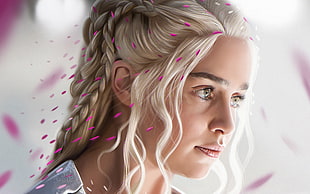 Daenerys Targaryen, Daenerys Targaryen, Game of Thrones, digital art, Emilia Clarke