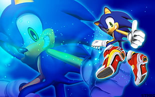 Sonic The Hedgehog illustration, Sonic, Sonic the Hedgehog
