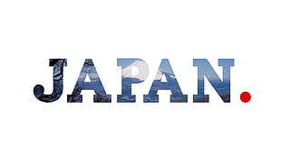 white background with Japan text, Japan, typography, artwork