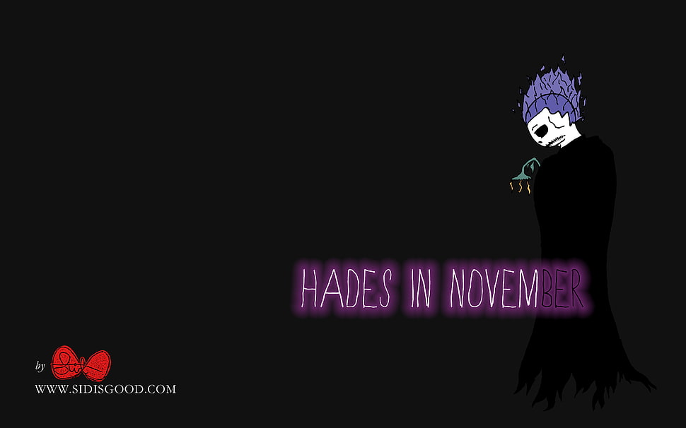 Hades in November advertisement, heart, Hades, loneliness, cartoon HD wallpaper