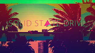 Solid State Drive poster, glitch art HD wallpaper