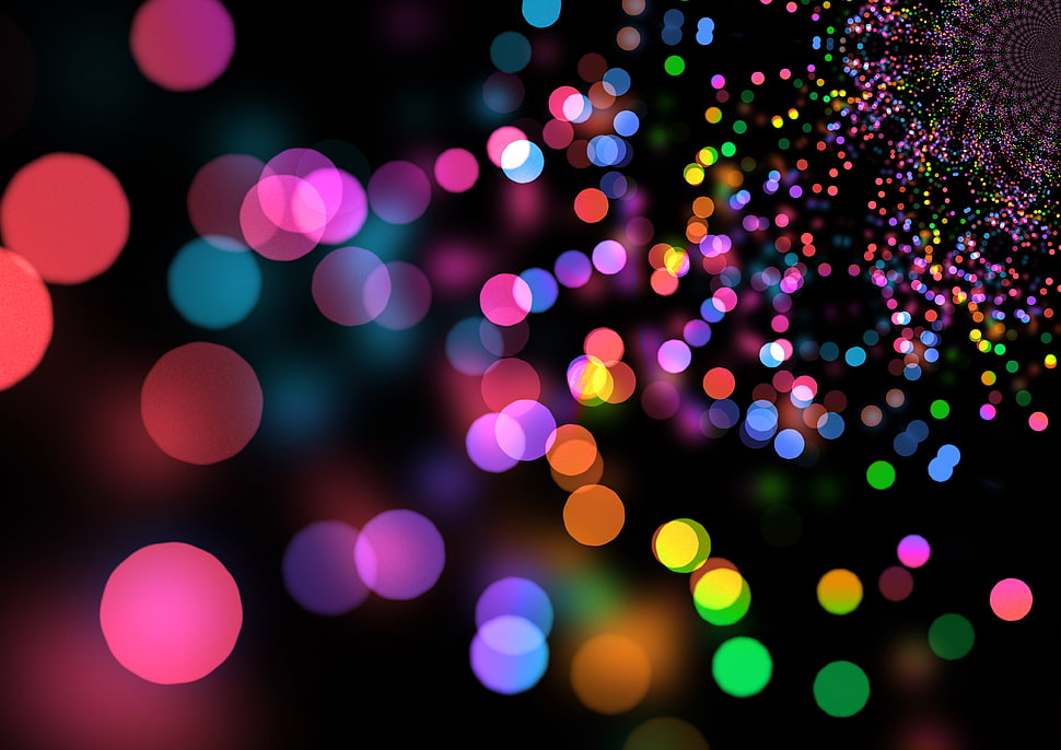 shallow focus photography of LED lights HD wallpaper