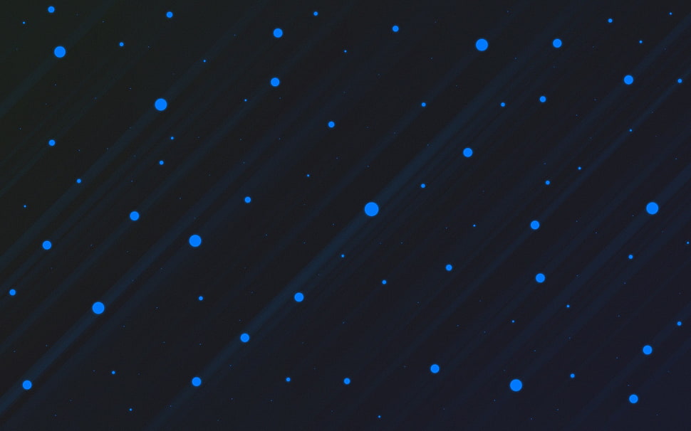 black background with blue polka-dot, artwork, abstract HD wallpaper