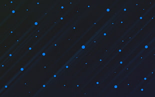 black background with blue polka-dot, artwork, abstract