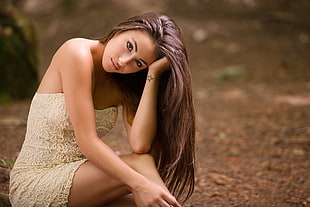 women, model, brunette, long hair HD wallpaper