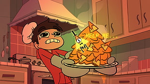 boy cartoon character holding plate, Gravity Falls, Star vs. the Forces of Evil, Marco Diaz HD wallpaper