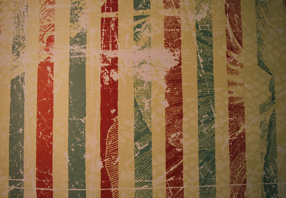 red and white abstract painting HD wallpaper