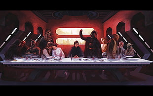 Star Wars the Last Supper art work HD wallpaper
