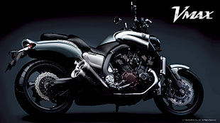 black and gray cruiser motorcycle HD wallpaper