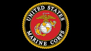 United State Marine Corps logo HD wallpaper