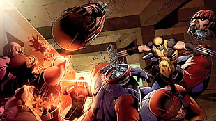 Wolverine comic strip, comics, Wolverine, Cyclops, X-Men HD wallpaper