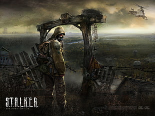 Stalker game digital wallpaper, gas masks, S.T.A.L.K.E.R.