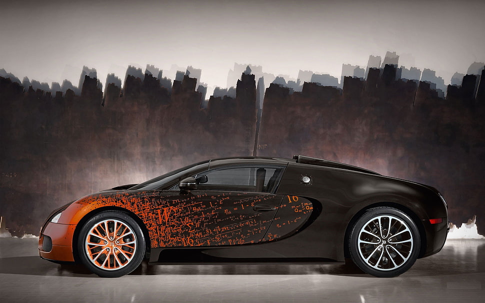 black and red Mini Cooper, car, Bugatti HD wallpaper