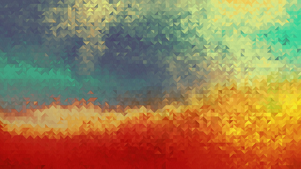 multicolored color wallpaper, abstract, triangle, texture HD wallpaper