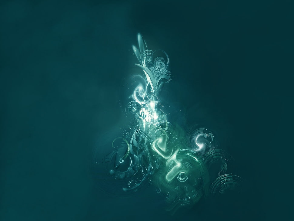 green digital wallpaper HD wallpaper