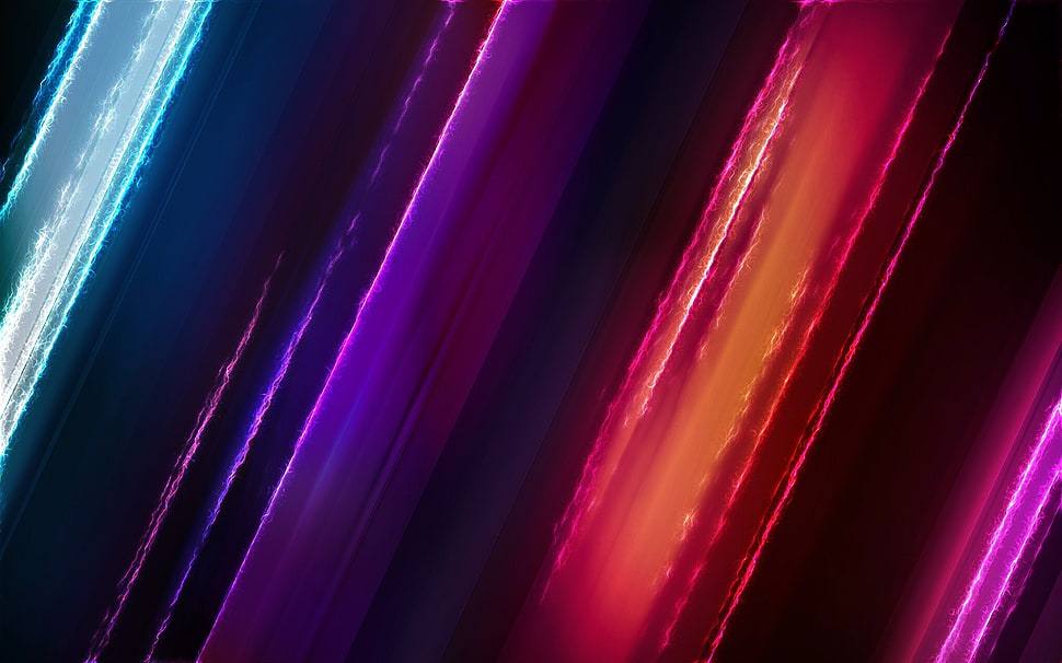 purple, red, pink, and teal digital wallpaper HD wallpaper