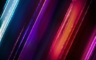 purple, red, pink, and teal digital wallpaper