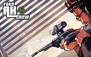 Fake AH Crew game, sniper rifle