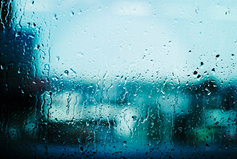 Glass,  Drops,  Surface HD wallpaper