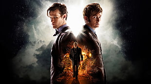 men's black blazer wallpaper, Doctor Who, The Doctor, Daleks, TARDIS