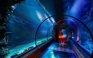 hallway in underwater