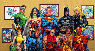 assorted DC Comics character wallpaper