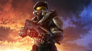 Halo digital wallpaper, Halo, Halo 4, Xbox, video games