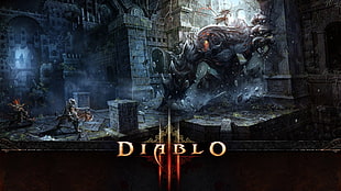Diablo digital wallpaper, Diablo 3: Reaper of Souls, Diablo III, Barbarian, Diablo