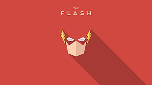 The Flash logo, Flash, The Flash, red, superhero