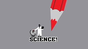 gray background with science text overlay, science