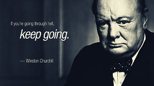 if you're going through hell, keep on going quote HD wallpaper