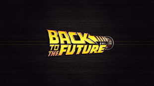 back to the future text, Back to the Future, movies, logo, speedometer
