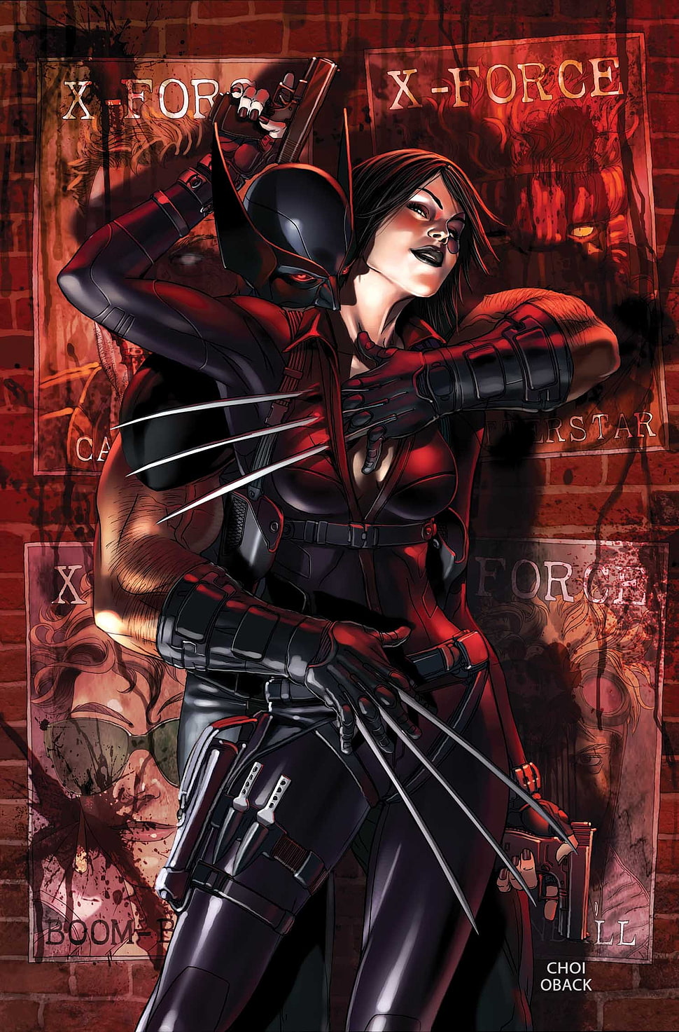 Domino, Marvel Comics HD wallpaper