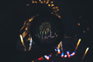 fireworks display, Salute, Fireworks, Lens HD wallpaper