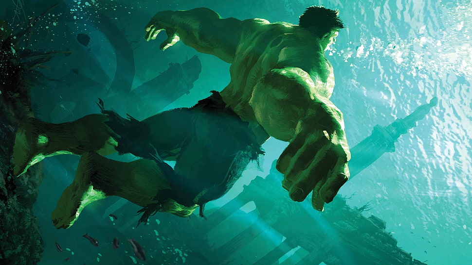 Hulk illustration, Hulk HD wallpaper