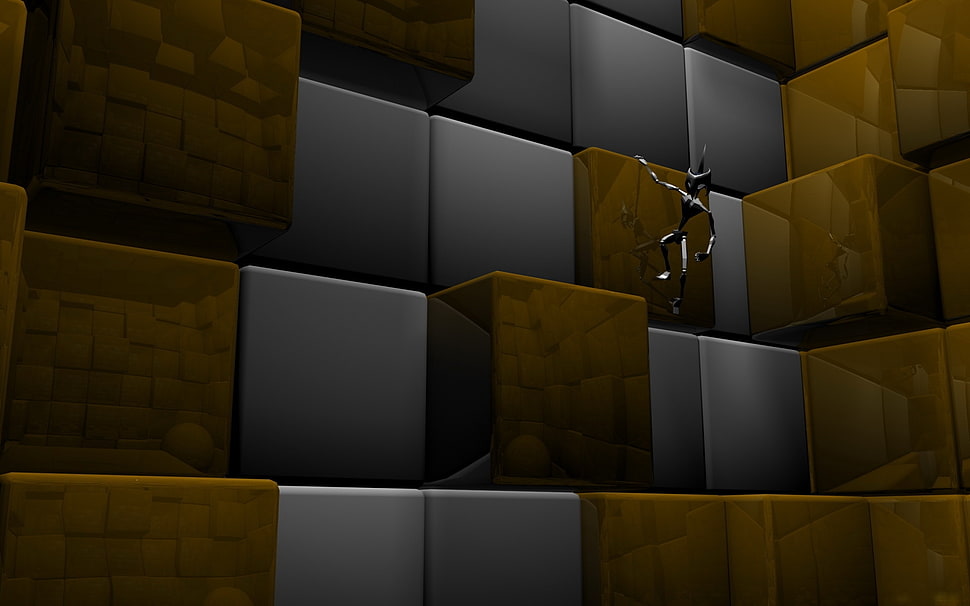 gray cartoon HD wallpaper