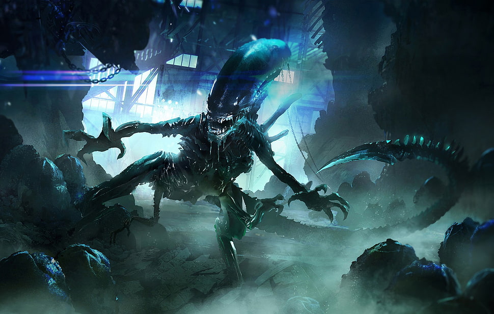 Predator illustration HD wallpaper