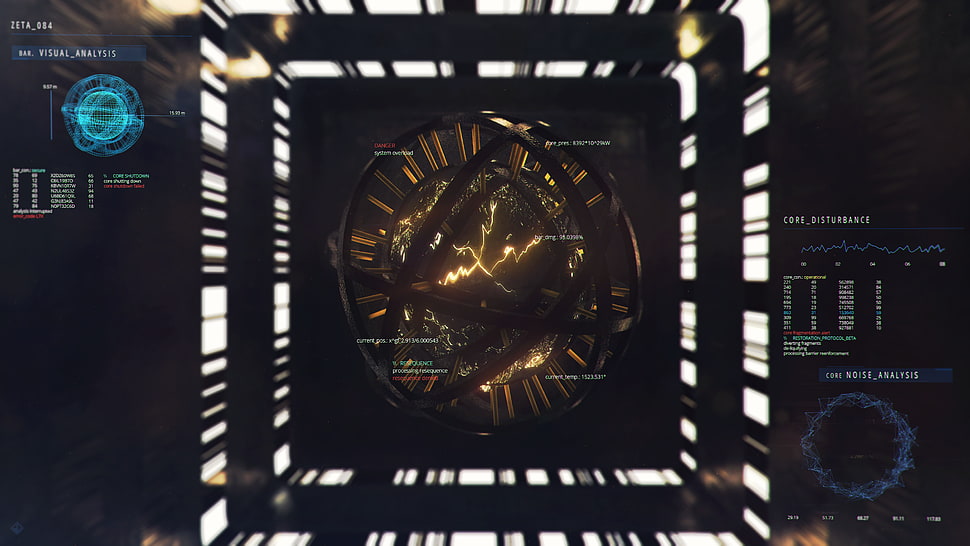 game application screenshot, futuristic, science fiction, FUI, User Interface HD wallpaper