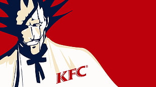 KFC Bleach character digital wallpaper, Bleach, Zaraki Kenpachi, KFC, anime HD wallpaper