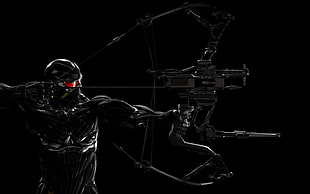 man carrying crossbow digital wallpaper, Crysis 3, Crysis, bow, video games