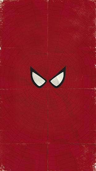 Spiderman eye illustration HD wallpaper