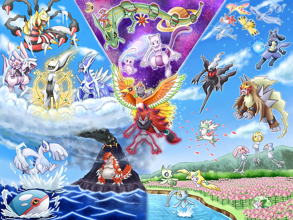 assorted Pokemon character digital wallpaper HD wallpaper