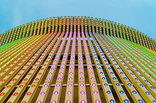 earth worm view of high rise building HD wallpaper