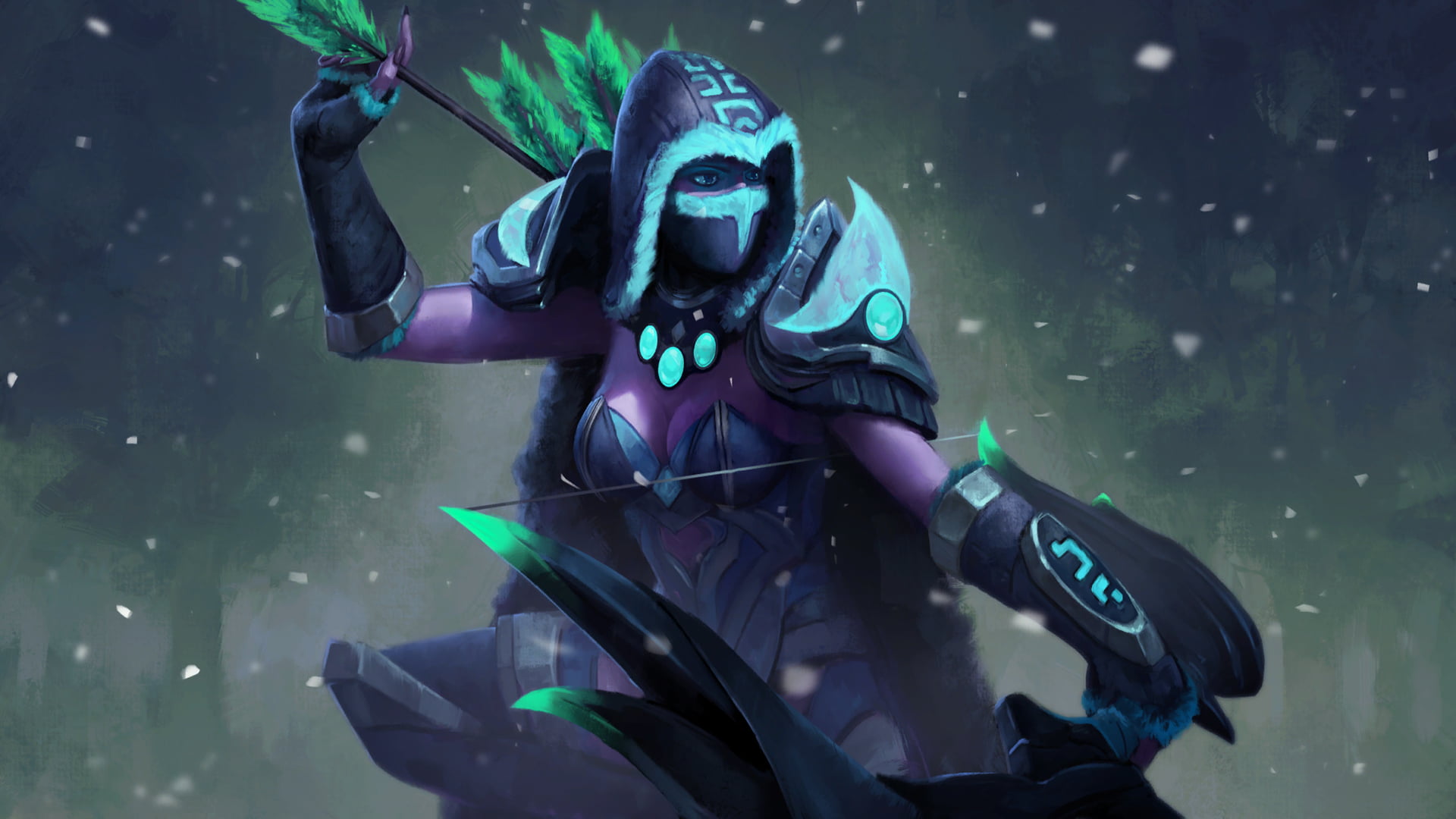 Dota 2 Drow Ranger digital wallpaper, Dota 2, Drow Ranger, archer